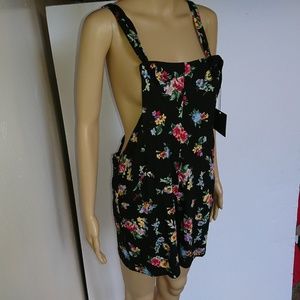 NWT ASOS Floral Print Romper Overalls Size 2